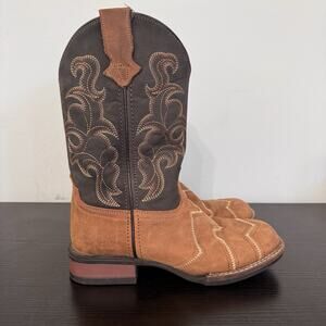 Roper Big Kids Monterey Angles 4 Western Boot Broad Square Toe Cowboy Cowgirl